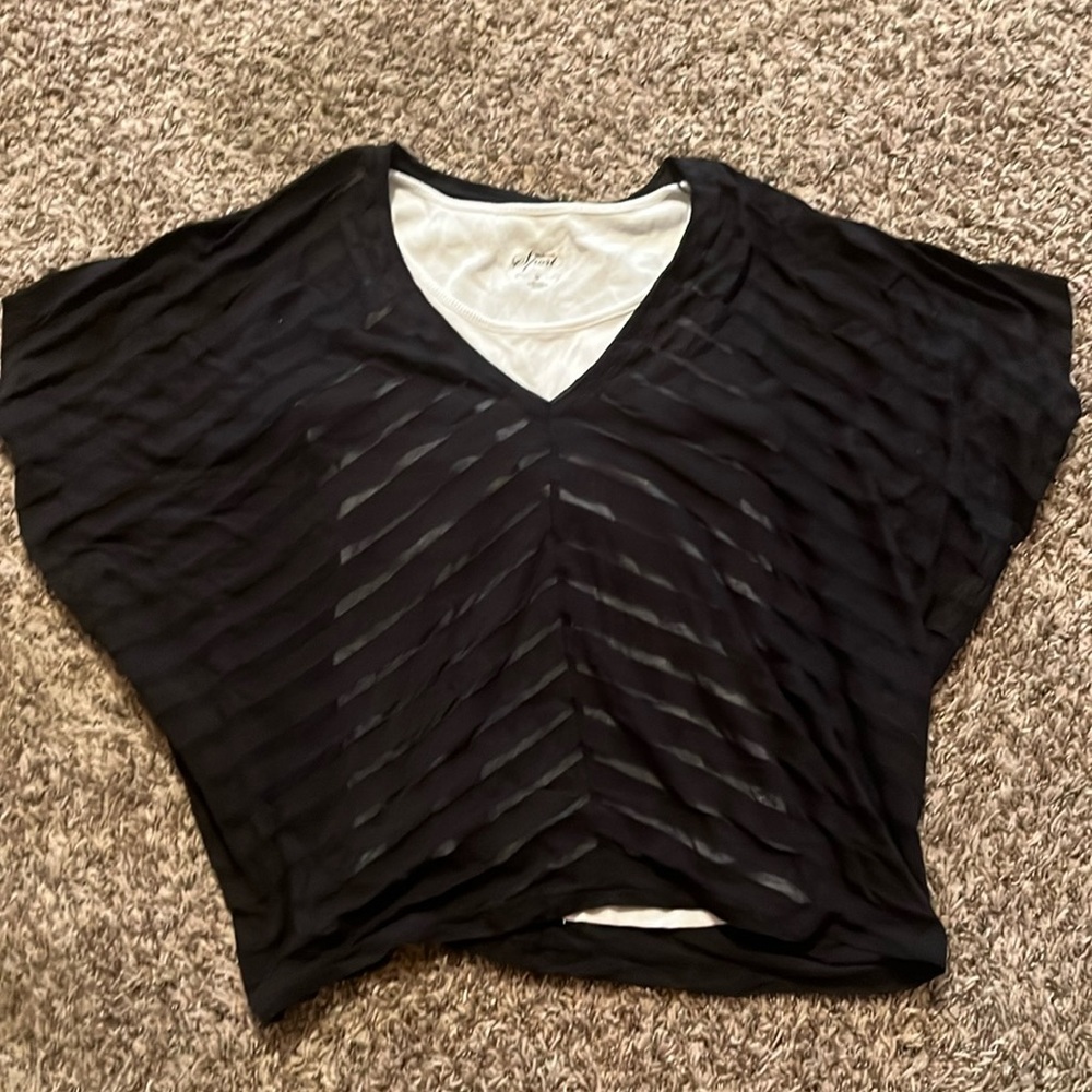 Style & Co. Sport Double Layer Shirt, Women’s Medium